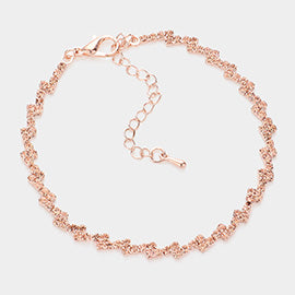 Peach Rose Gold Earring/Bracelet Set