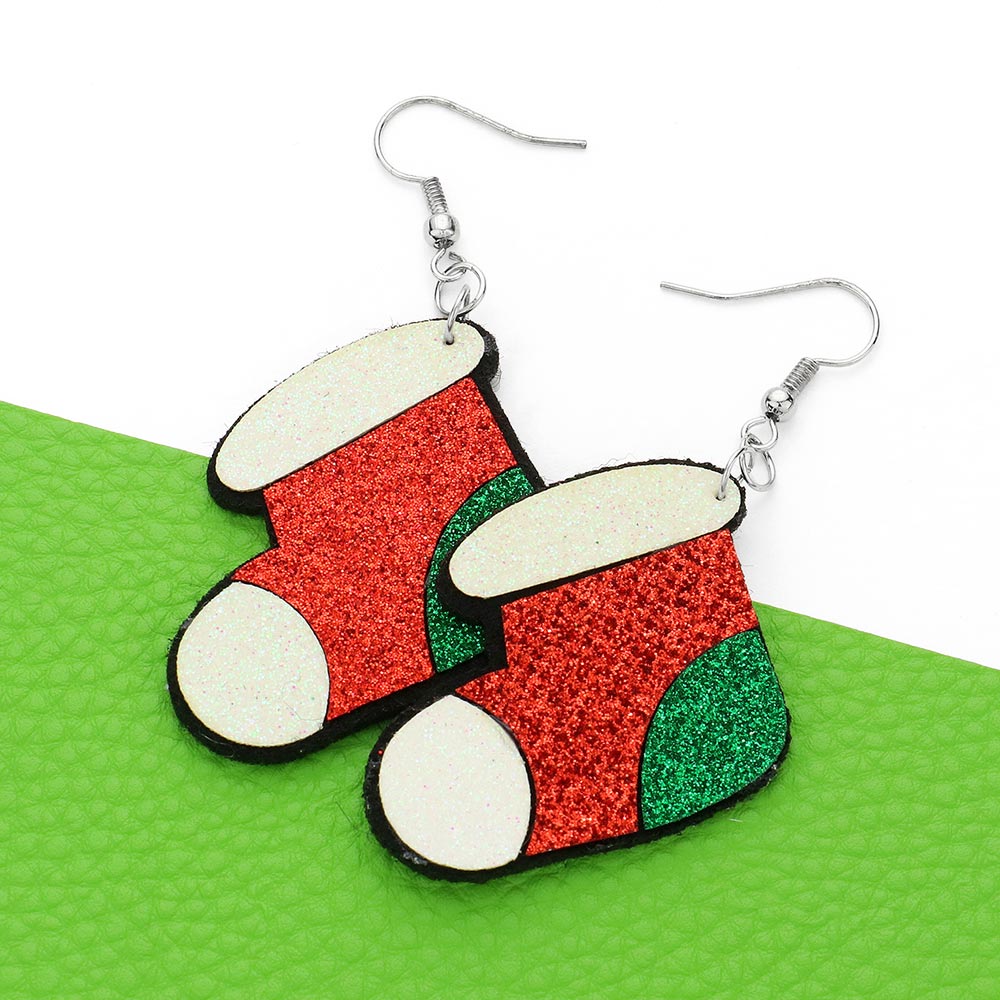 Christmas Sock Earrings