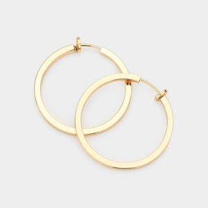 Metal Clip on Hoops