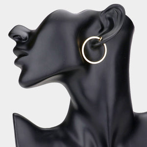 Metal Clip on Hoops