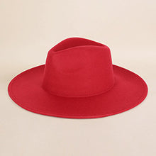 Load image into Gallery viewer, Soild Wide Brim Fedora  Hat

