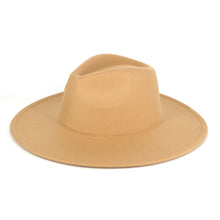 Load image into Gallery viewer, Soild Wide Brim Fedora  Hat
